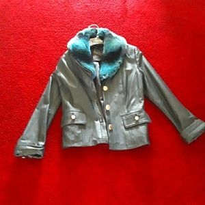 Real Faux Fur and Leather Jacket